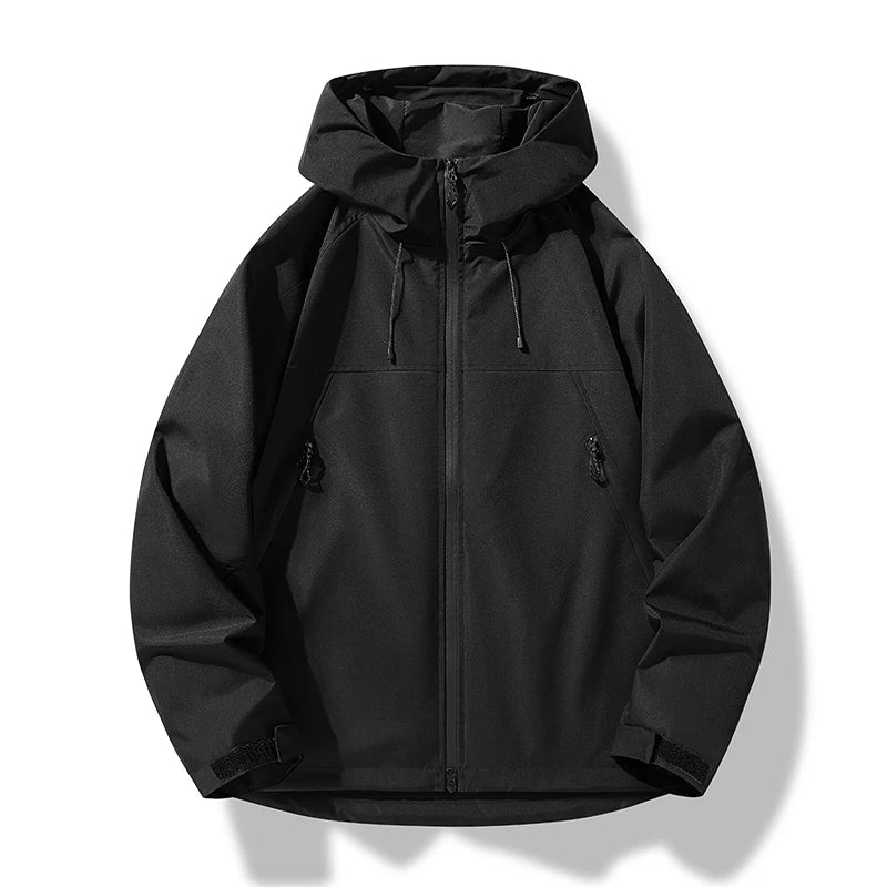 Heinrich | Men's Waterproof Jacket with Hood & Windproof Design | Lightweight Comfort for Outdoor Adventures