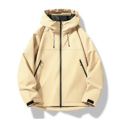 Heinrich | Men's Waterproof Jacket with Hood & Windproof Design | Lightweight Comfort for Outdoor Adventures