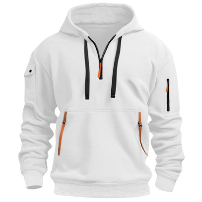 Hugo Collection | Men's Hoodie with Functional Zipper Pockets | Cozy Fabric for Everyday Comfort