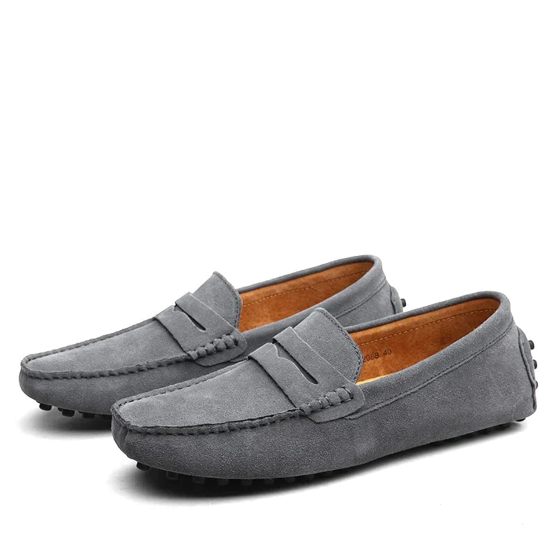 Hugo | Men's Brown Loafers with Soft Lining | Stylish Versatile Footwear for Every Occasion