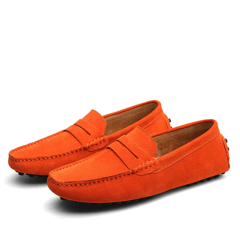 Hugo | Men's Brown Loafers with Soft Lining | Stylish Versatile Footwear for Every Occasion