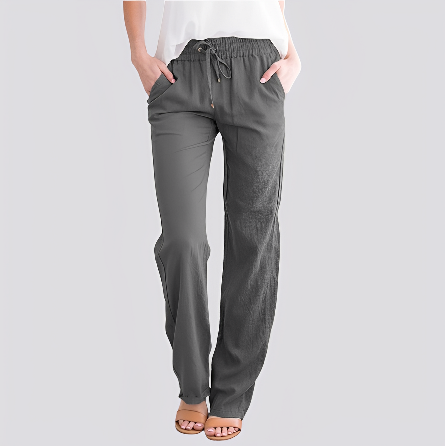 Isabel | Lightweight Trousers with Elastic Waistband | Versatile Comfort for Everyday Style