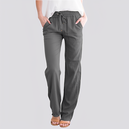 Isabel | Lightweight Trousers with Elastic Waistband | Versatile Comfort for Everyday Style