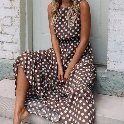 Isabelle Collection | Women's Dress with Polka Dot Print & Sleeveless Design | Effortless Summer Style for Everyday Wear