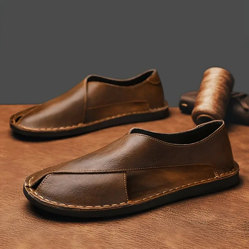Italian Leather Sandals for Women with Cushioned Sole | Stylish Comfort for Everyday Wear