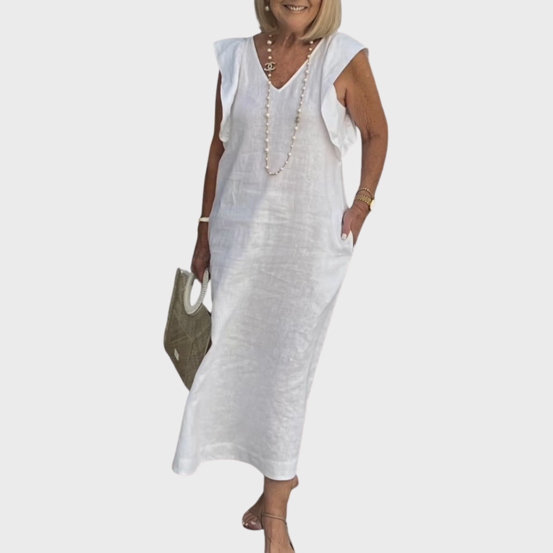 Jasmine Collection | Women's Maxi Dress with Pockets | Lightweight Summer Style