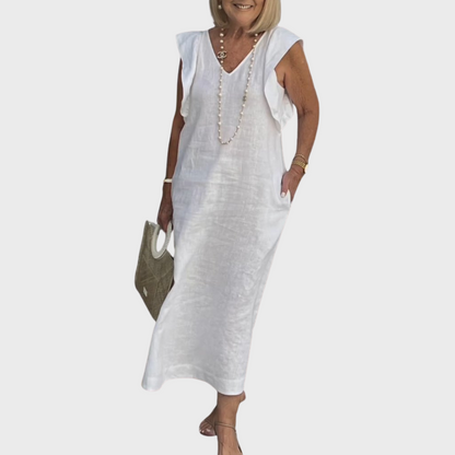 Jasmine Collection | Women's Maxi Dress with Pockets | Lightweight Summer Style