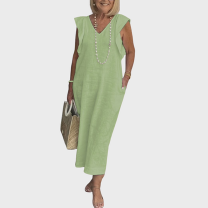 Jasmine Collection | Women's Maxi Dress with Pockets | Lightweight Summer Style