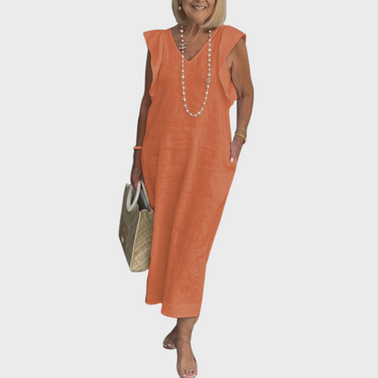 Jasmine Collection | Women's Maxi Dress with Pockets | Lightweight Summer Style