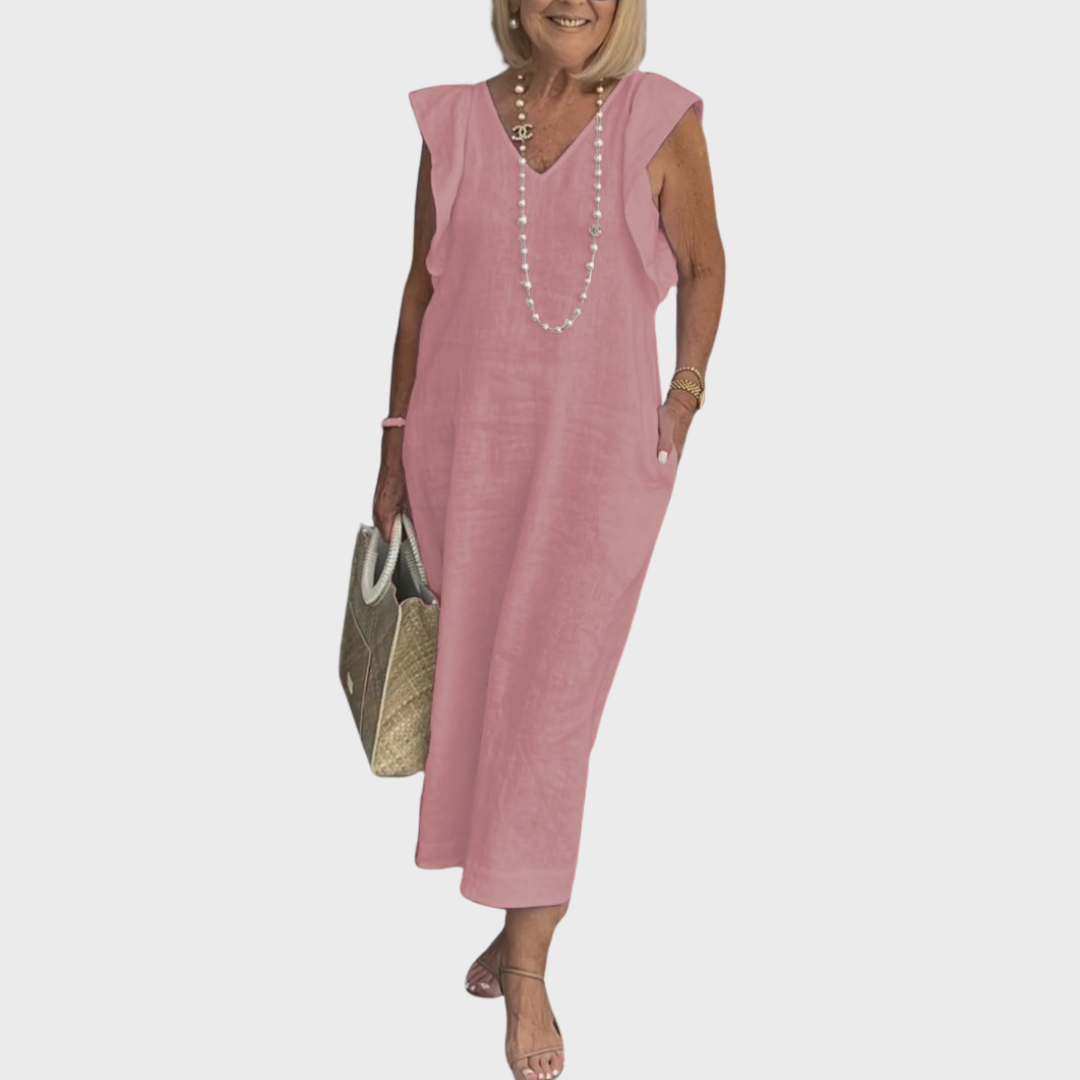 Jasmine Collection | Women's Maxi Dress with Pockets | Lightweight Summer Style