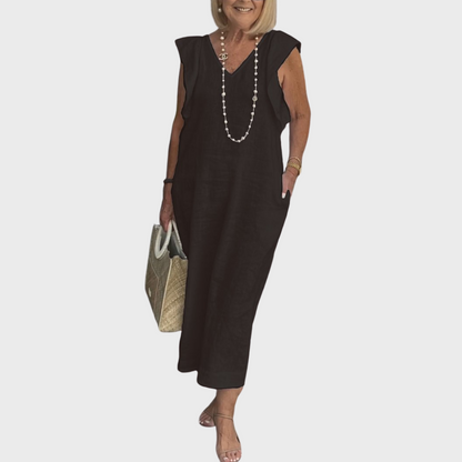 Jasmine Collection | Women's Maxi Dress with Pockets | Lightweight Summer Style