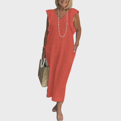 Jasmine Collection | Women's Maxi Dress with Pockets | Lightweight Summer Style