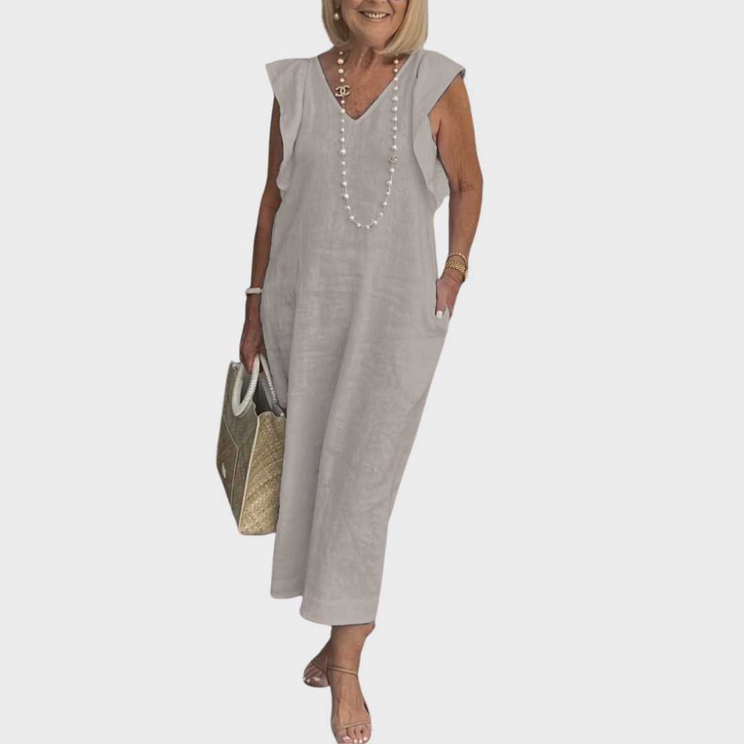 Jasmine Collection | Women's Maxi Dress with Pockets | Lightweight Summer Style