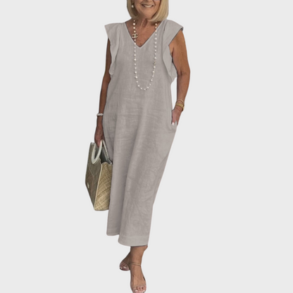 Jasmine Collection | Women's Maxi Dress with Pockets | Lightweight Summer Style
