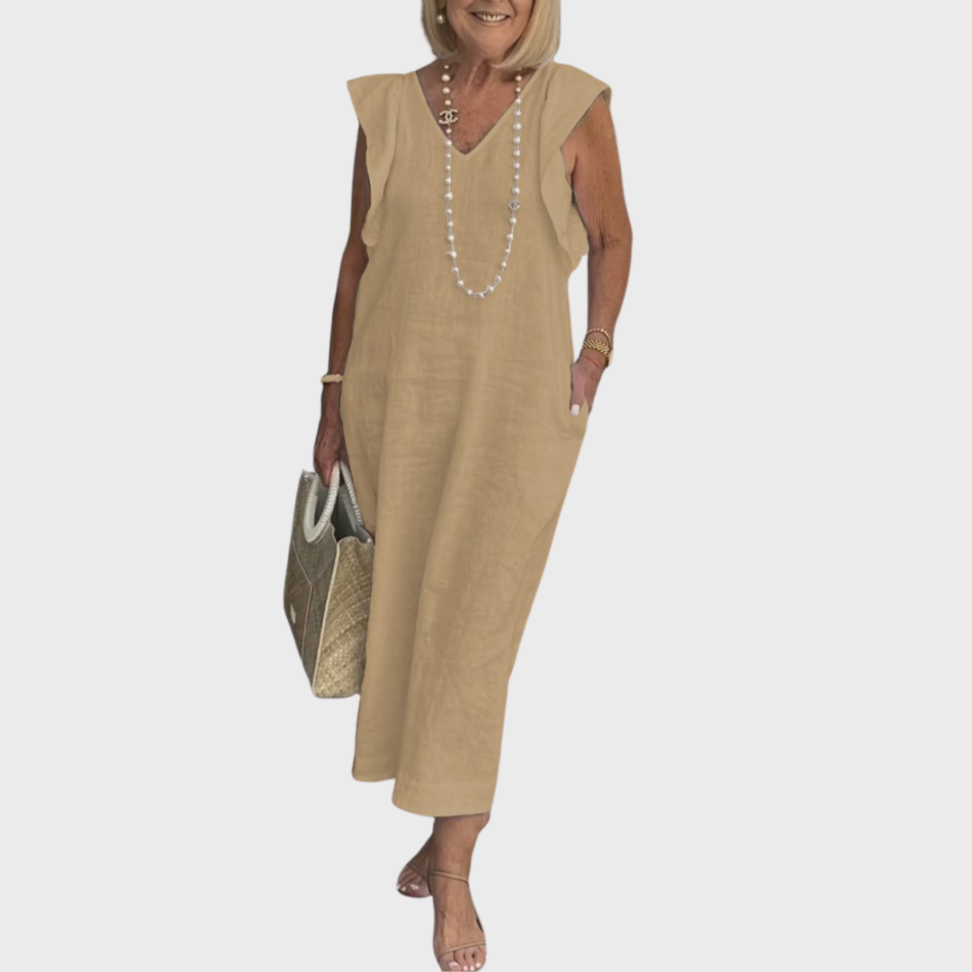 Jasmine Collection | Women's Maxi Dress with Pockets | Lightweight Summer Style