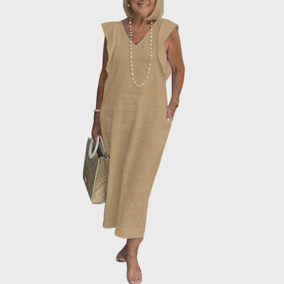 Jasmine Collection | Women's Maxi Dress with Pockets | Lightweight Summer Style