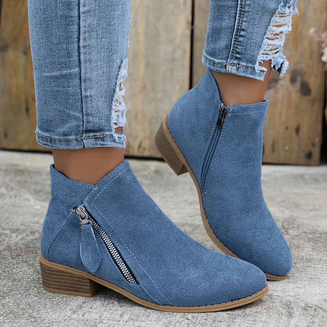 Joanna Collection | Women's Zipper Shoes with Orthopedic Support | Elegant Footwear for All-Day Comfort