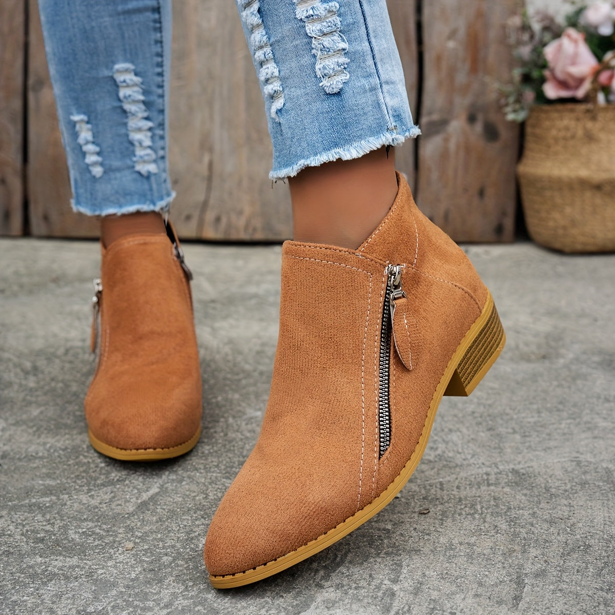 Joanna Collection | Women's Zipper Shoes with Orthopedic Support | Elegant Footwear for All-Day Comfort