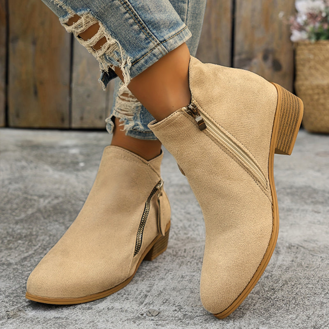 Joanna Collection | Women's Zipper Shoes with Orthopedic Support | Elegant Footwear for All-Day Comfort