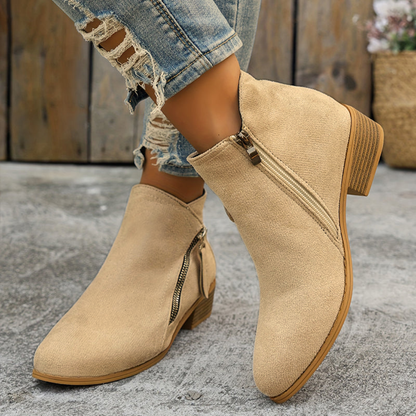 Joanna Collection | Women's Zipper Shoes with Orthopedic Support | Elegant Footwear for All-Day Comfort