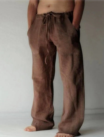 Leo Collection | Men's Linen Pants with Adjustable Drawstring | Relaxed Fit for Warm Weather Comfort
