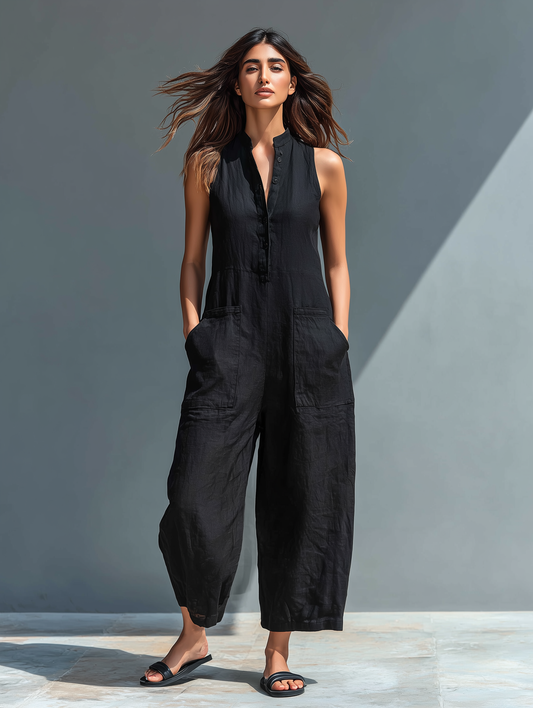 Lorraine Collection | Wide Leg Jumpsuit for Women with Breathable Fabric | Effortless Style for Everyday Comfort