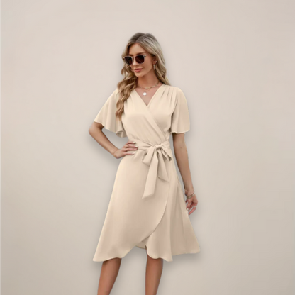 Lydia Collection | Women's Dress with Flattering Wrap Design | Effortless Summer Style for Comfort and Versatility