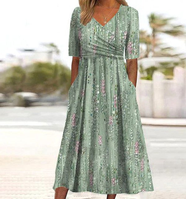 Floral A-Line Summer Dress — Light & Elegant Midi 1
