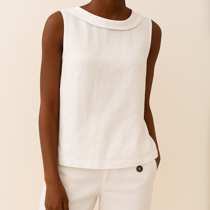 Maria Collection | Women's Sleeveless Top with Flattering Silhouette | Effortless Elegance for Summer Style