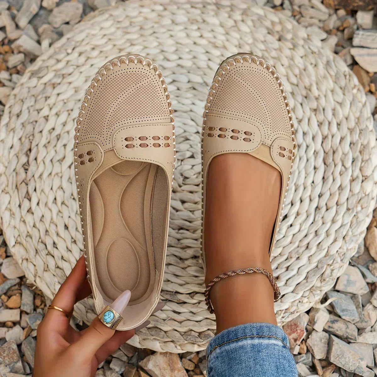 Megan Collection | Women's Orthopedic Slip-On Shoes with Supportive Sole | Comfortable Everyday Footwear