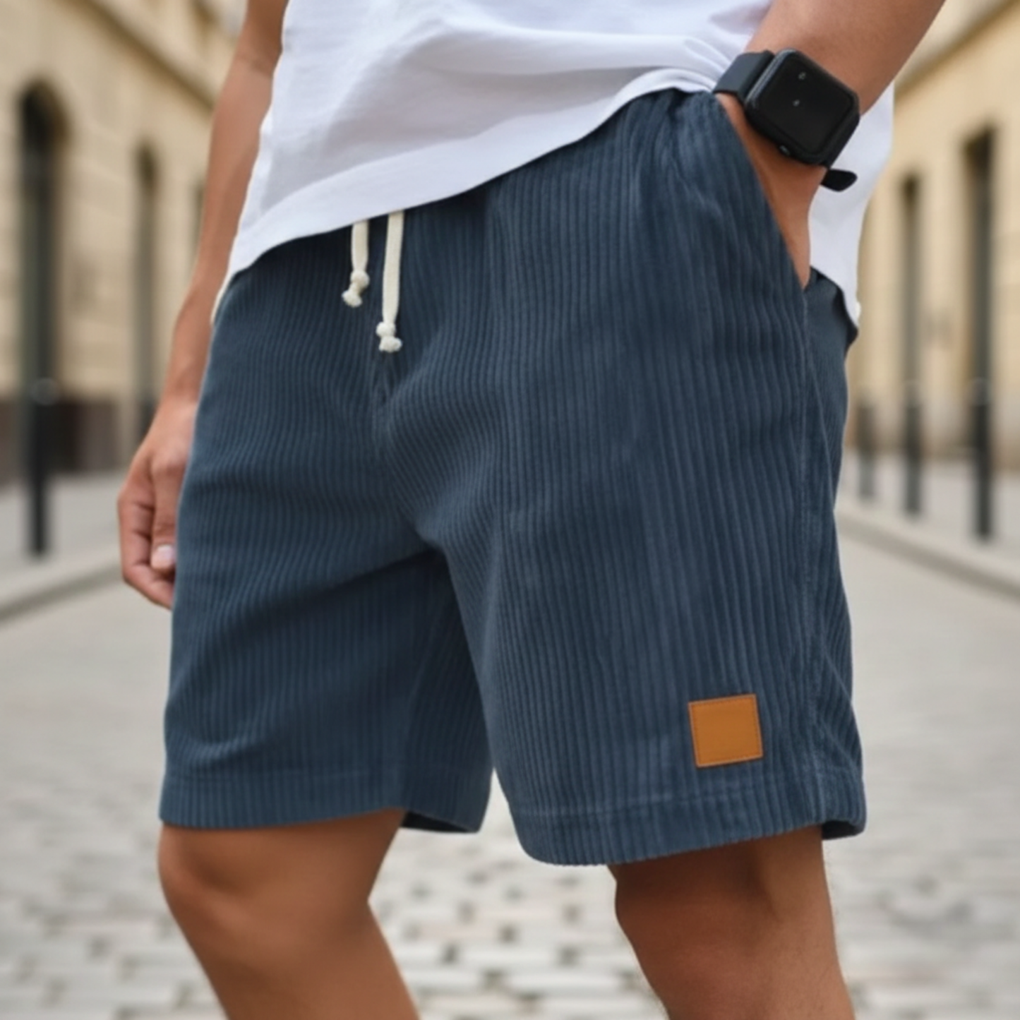 Men's Corduroy Shorts with Loose Fit | Comfortable Casual Style for Everyday Wear