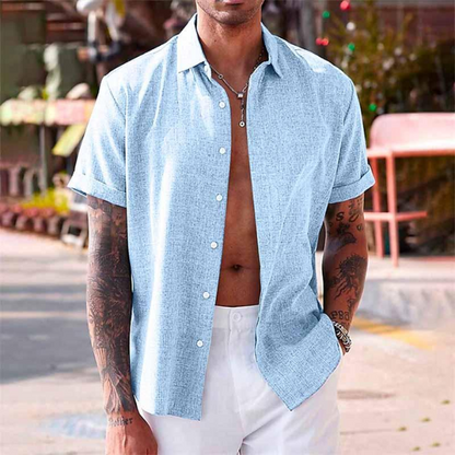 Moritz | Men's Linen Shirt with Breathable Fabric | Casual Summer Essential