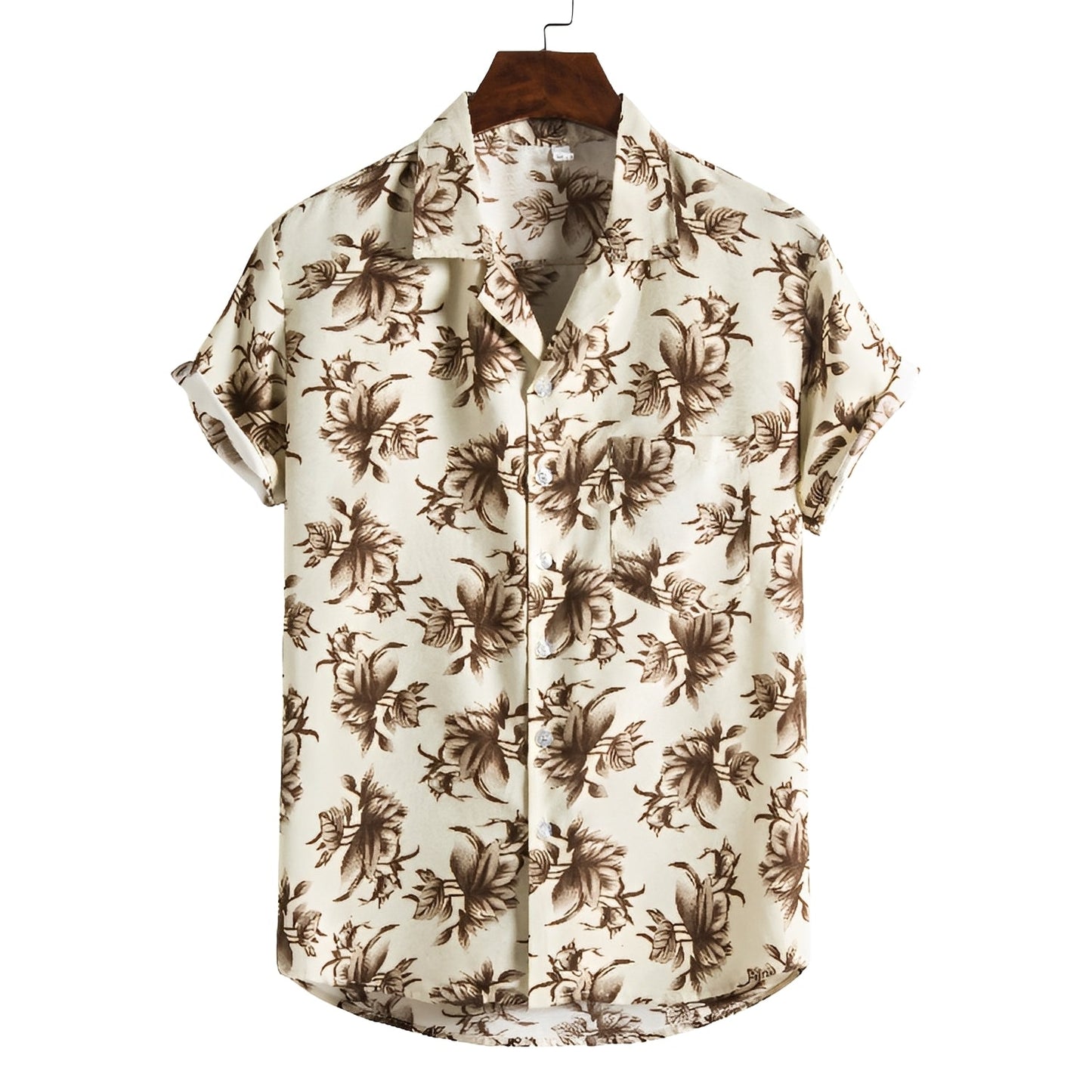 Nattan | Men's Hawaiian Shirt with Tropical Print | Lightweight & Breathable Fabric for Summer Comfort