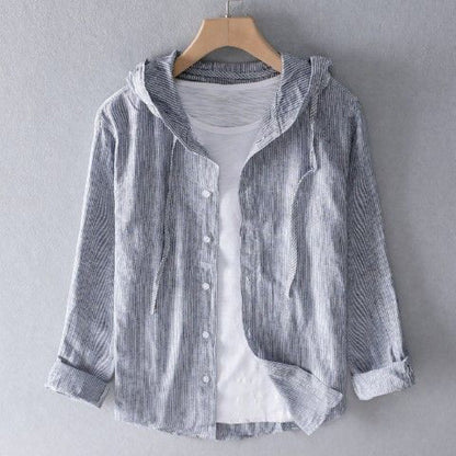 Nova Collection | Linen Hoodie with Tailored Relaxed Fit | Lightweight Comfort for Effortless Style