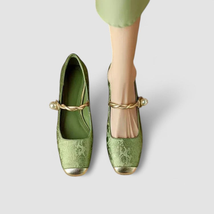Olivia Collection | Mary Jane Shoes for Women with Cushioned Sole | Adjustable Fit for All-Day Comfort