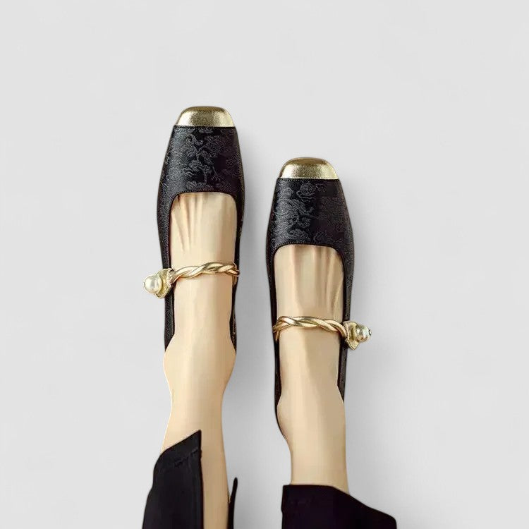 Olivia Collection | Mary Jane Shoes for Women with Cushioned Sole | Adjustable Fit for All-Day Comfort