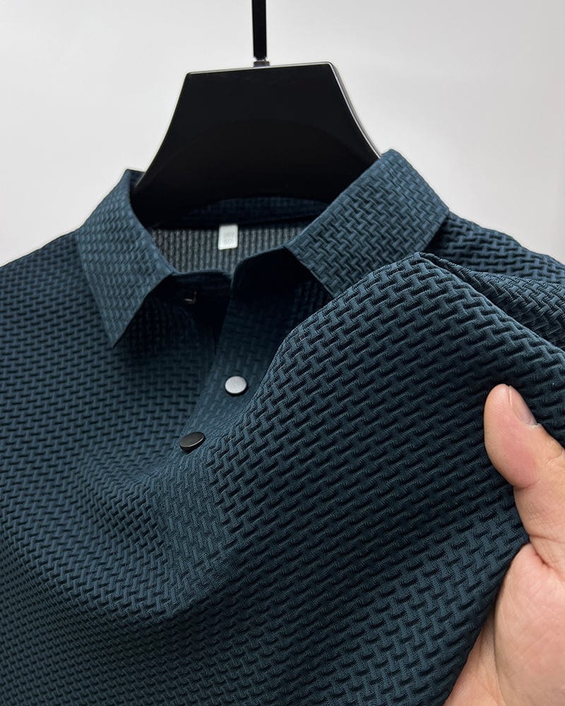 Parker Collection | Men's Polo Shirt with Breathable Mesh Fabric | Lightweight Comfort for Effortless Style
