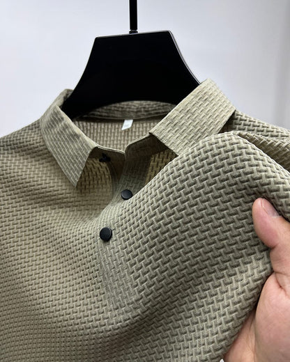 Parker Collection | Men's Polo Shirt with Breathable Mesh Fabric | Lightweight Comfort for Effortless Style