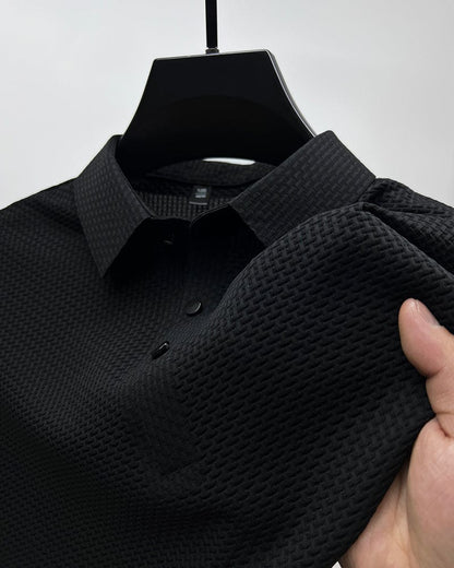 Parker Collection | Men's Polo Shirt with Breathable Mesh Fabric | Lightweight Comfort for Effortless Style