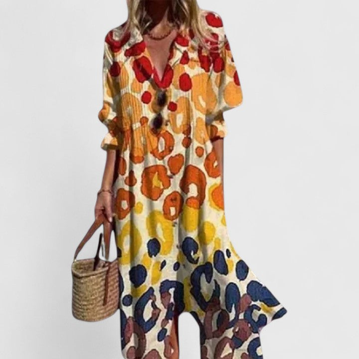 Paula Collection | Women's Summer Dress with Flattering Fit | Elegant Boho Style for Effortless Chic