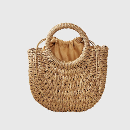 Pauline | Women's Handbag with Organic Texture & Rounded Silhouette | Stylish Accessory for Effortless Summer Charm