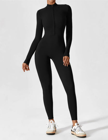 Penelope | Women's Set - Elegant Long Sleeve Zip Two Piece Set for Effortless Summer Style