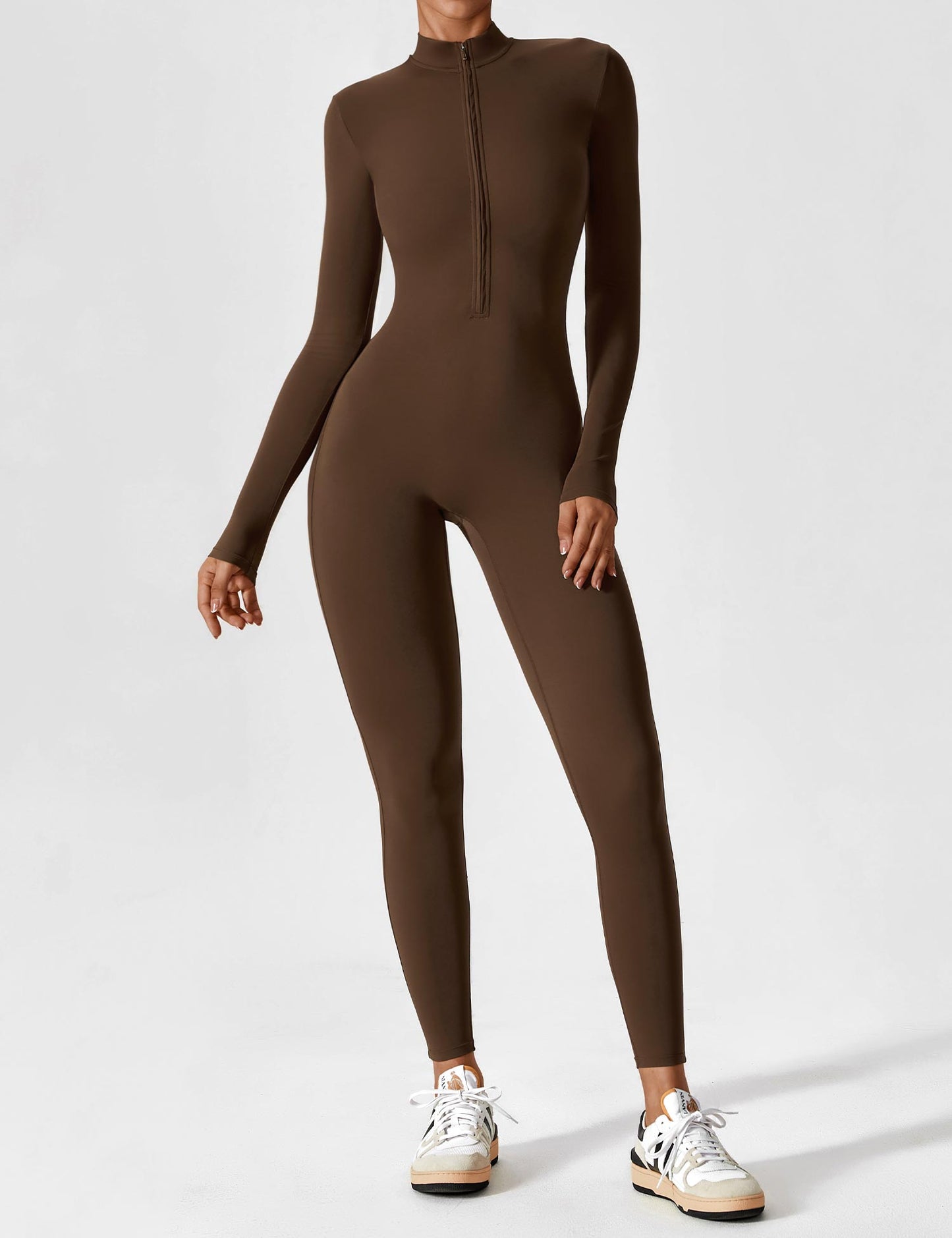 Penelope | Women's Set - Elegant Long Sleeve Zip Two Piece Set for Effortless Summer Style