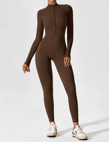 Penelope | Women's Set - Elegant Long Sleeve Zip Two Piece Set for Effortless Summer Style