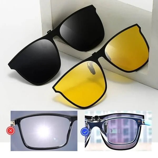 QuickShade | Clip-On Polarized Sunglasses with UV400 Protection | Lightweight Design for Instant Sun Protection