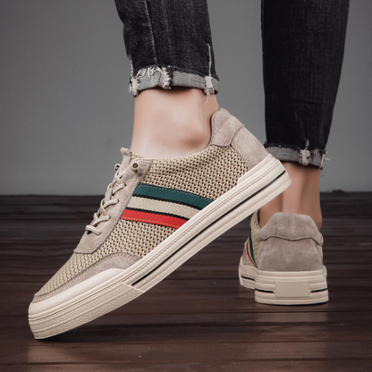 Retro Sport Sneakers | Breathable Mesh with Suede Overlays for All-Day Comfort