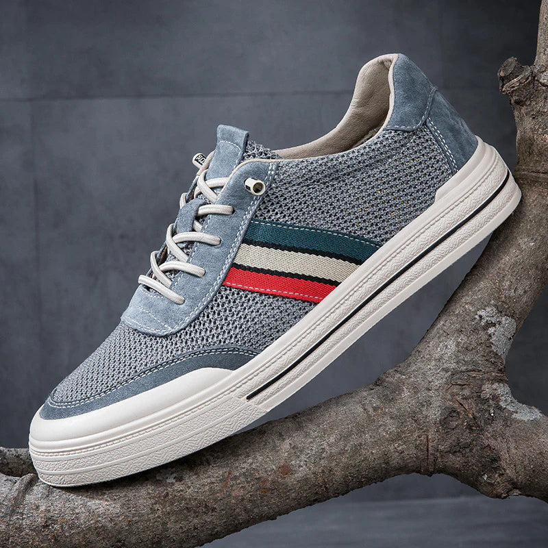 Retro Sport Sneakers | Breathable Mesh with Suede Overlays for All-Day Comfort