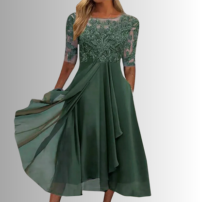 Rhonda™ | Women's Lace Cocktail Dress with Flattering Tailored Cut | Elegant Style for Wedding Guests