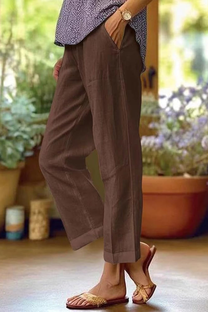 Rita | Women's Trousers with Lightweight Fabric & Relaxed Fit | Effortless Style for Warm Days