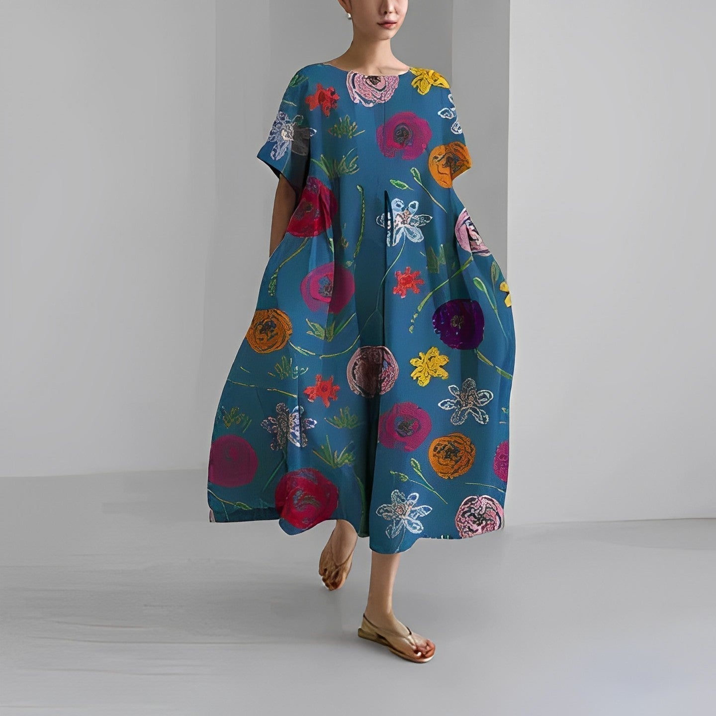 Ronja | Women's Summer Dress with Lightweight Fabric | Relaxed Fit for Everyday Comfort